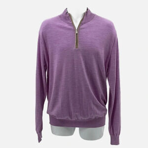 Peter Millar Excursionist Flex Merino Wool 1/4 Zip Sweater - NWOT - Size Large